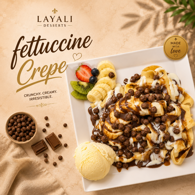 Fettuccine crepe