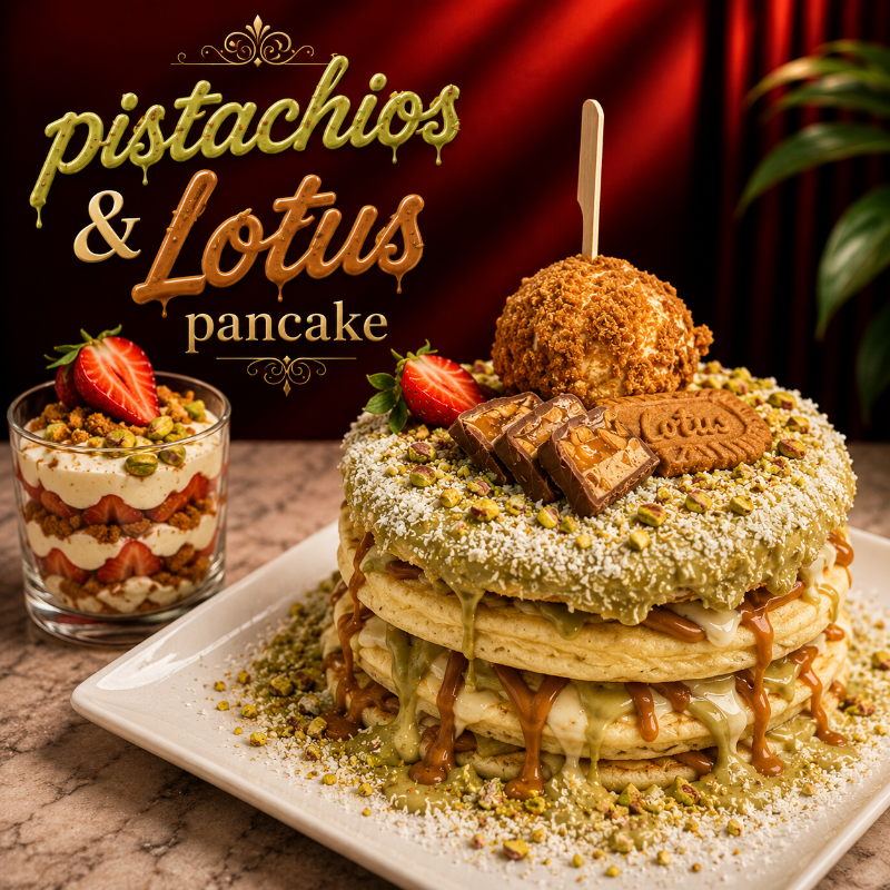 Pistachio & Lotus Pancake